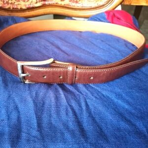 MARTIN DINGMAN Genuine Coachman Leather   Belt in Brown